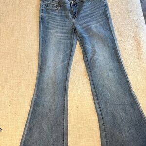 BP Jeans Low Rise Flare Jeanss Size 32 (12 - lots of stretch) NWT